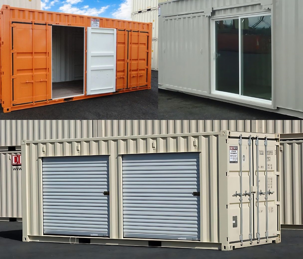 Shipping container door options