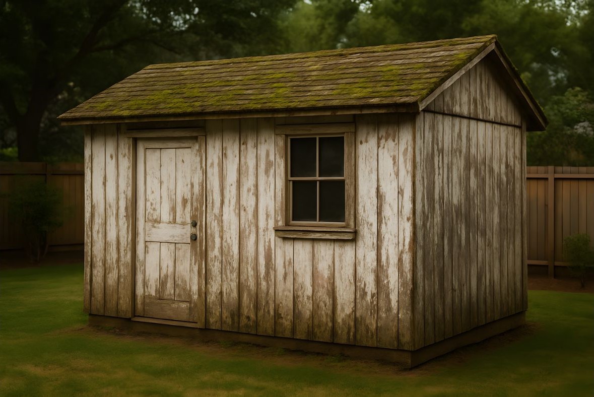 wood-shed-damaged-by-moisture