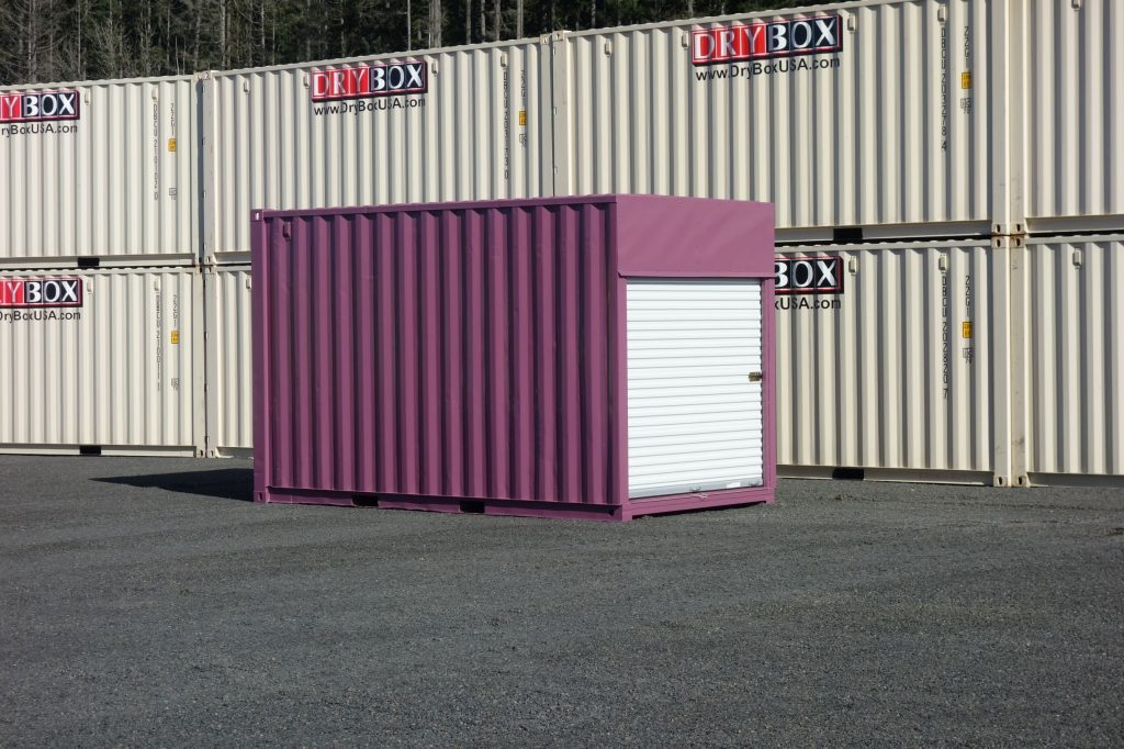 15 foot shipping container with a roll up door
