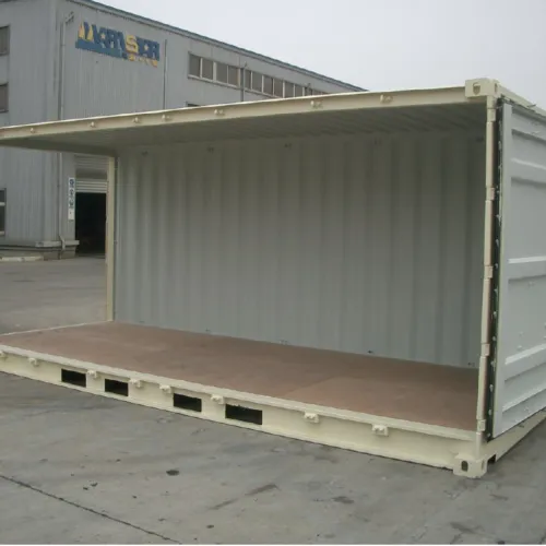 open shipping containers