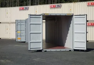 40 foot gray double door shipping container