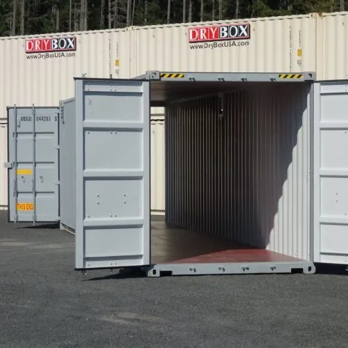 40 foot gray double door shipping container