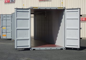 40 foot gray double door shipping container