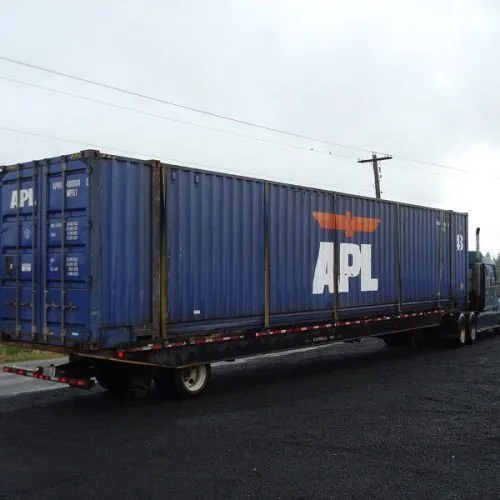 53 foot blue shipping container