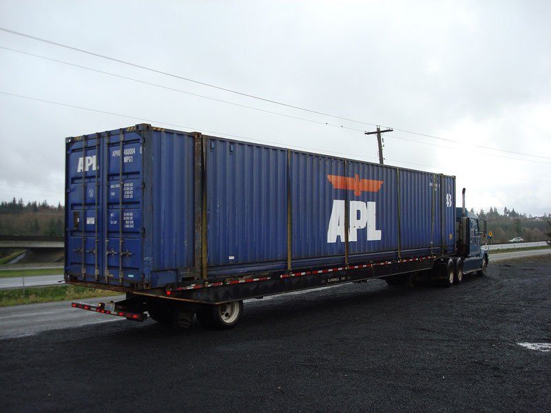 53 foot blue shipping container is the largest shipping container size