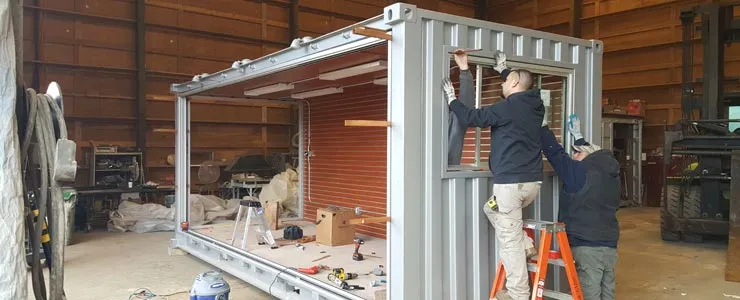 building shipping container