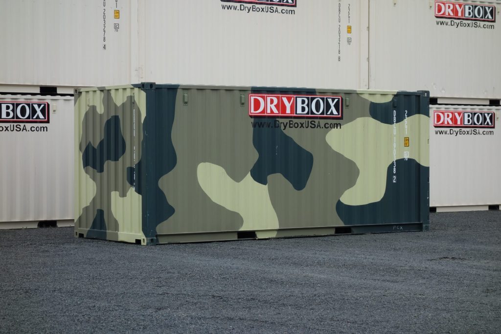 camo drybox shipping container