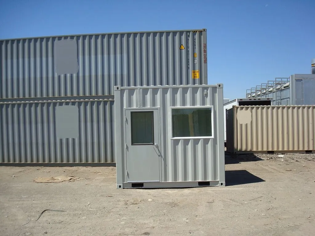 10 foot shipping container with man door office