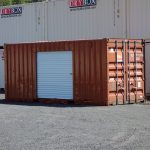 shipping container with roll up doors