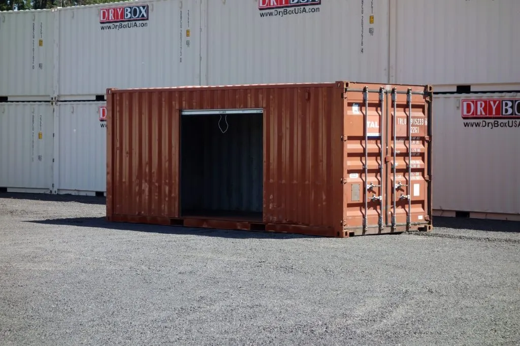 shipping container with roll up doors
