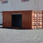 shipping container with roll up doors