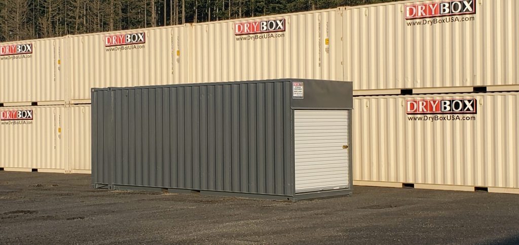 shipping container with roll up doors