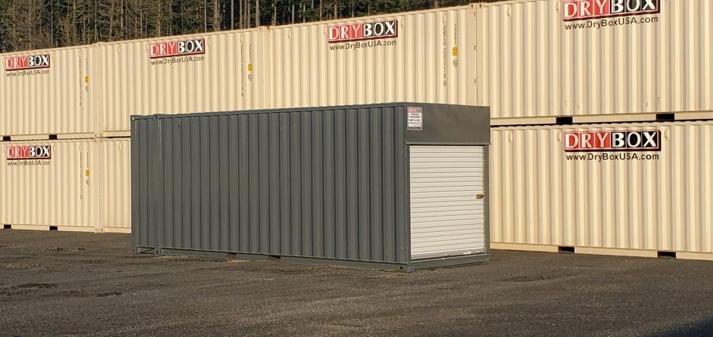 shipping container with roll up doors