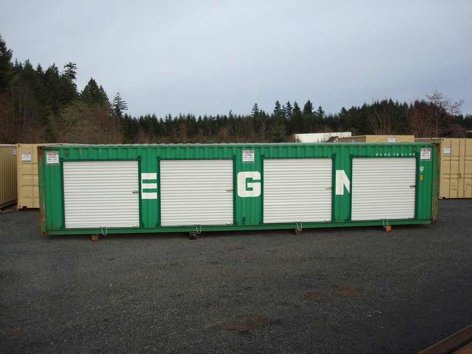shipping container with roll up doors