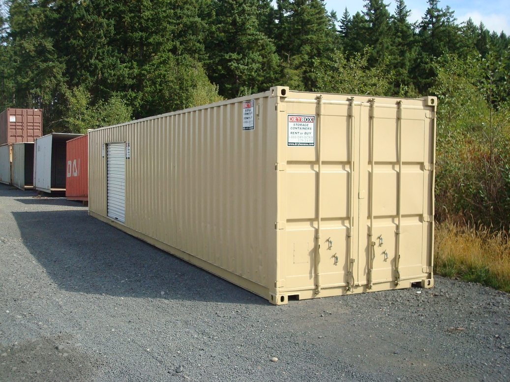 shipping container with roll up doors