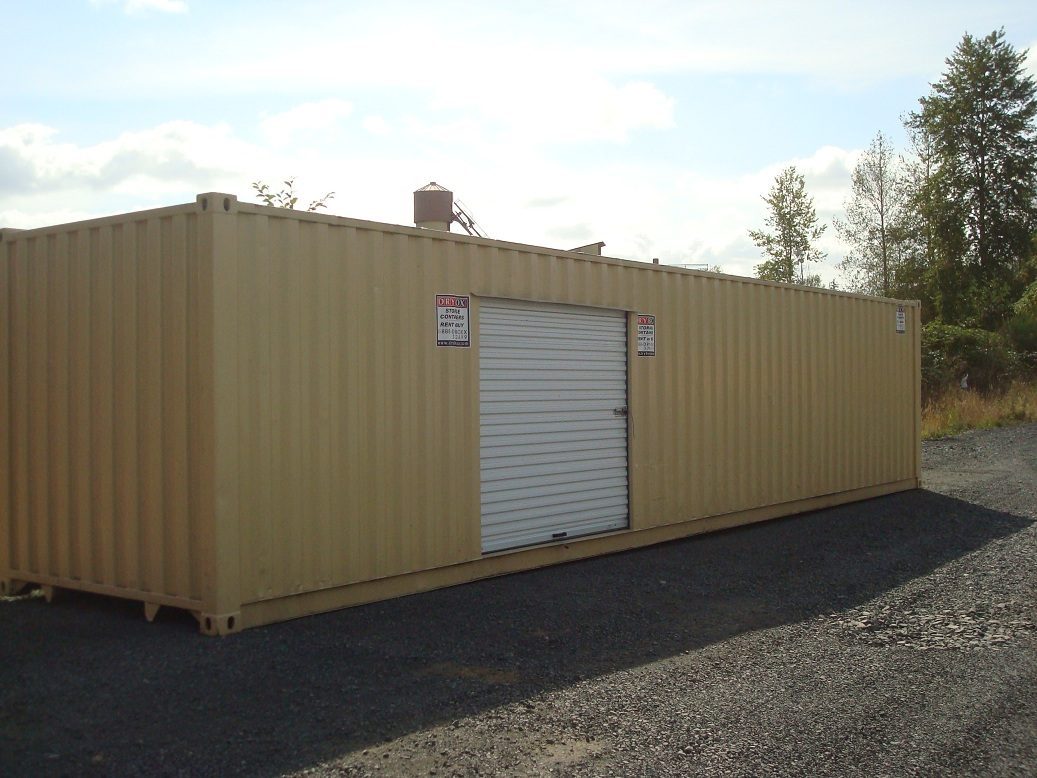 shipping container with roll up doors