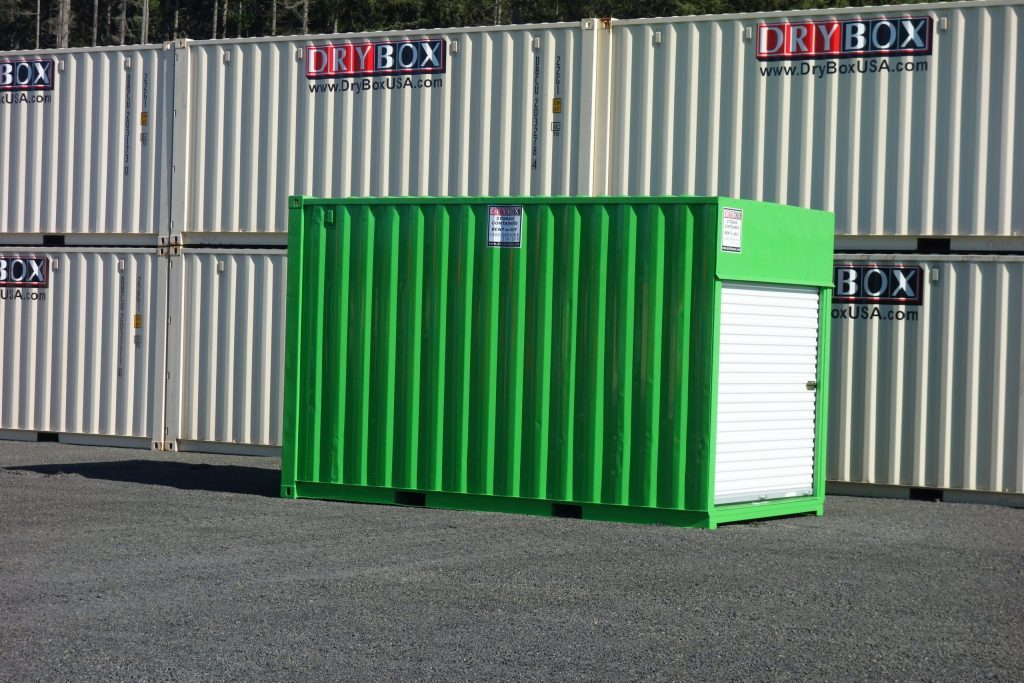 shipping container with roll up doors