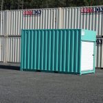 shipping container with roll up doors