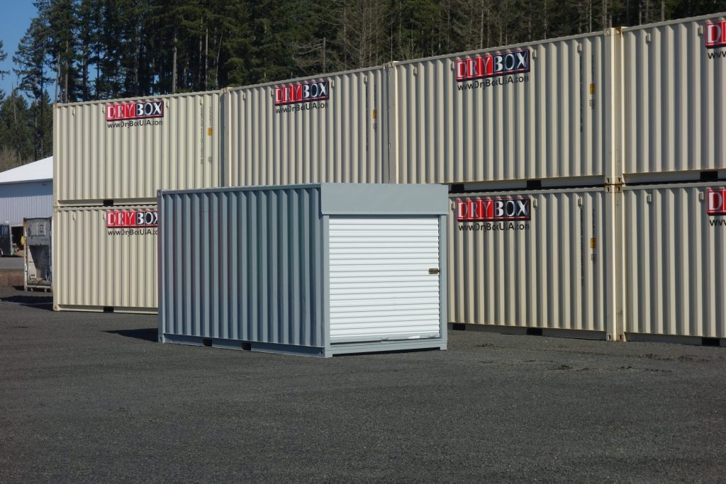 shipping container with roll up doors