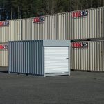 shipping container with roll up doors