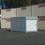 shipping container with roll up doors