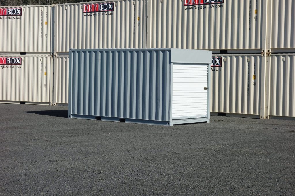 shipping container with roll up doors