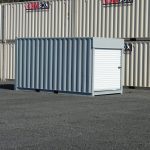 shipping container with roll up doors