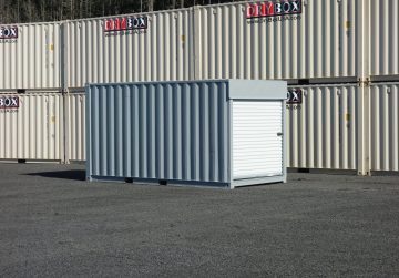shipping container with roll up doors