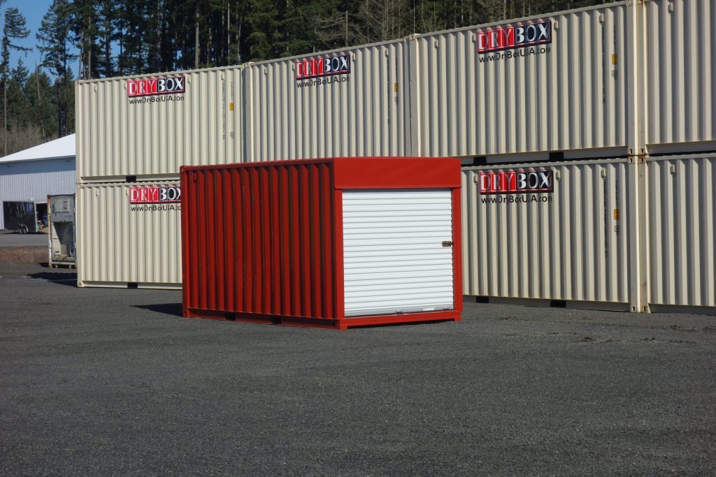 shipping container with roll up doors