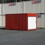 shipping container with roll up doors