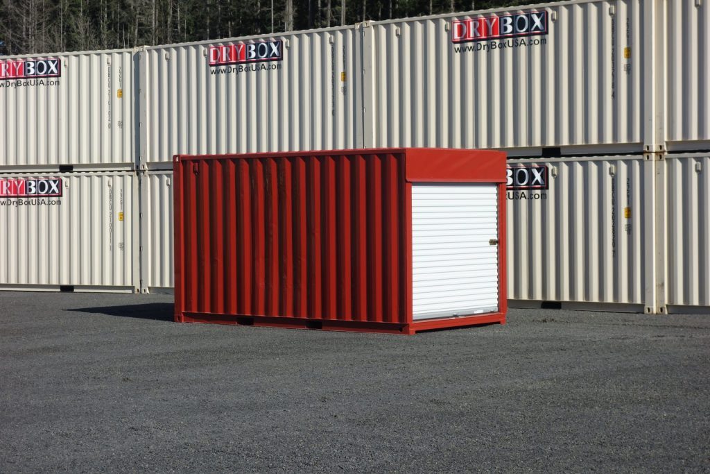 shipping container with roll up doors