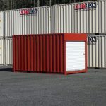 shipping container with roll up doors