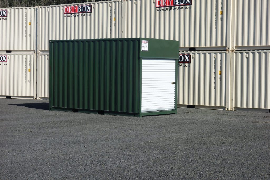 shipping container with roll up doors