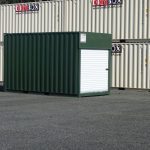 shipping container with roll up doors