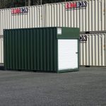 shipping container with roll up doors