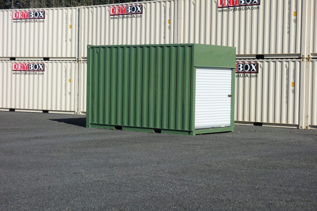 shipping container with roll up doors