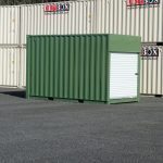shipping container with roll up doors