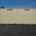 drybox stacked beige shipping containers