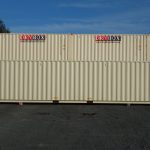 drybox stacked beige shipping containers