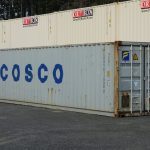 drybox stacked beige shipping containers