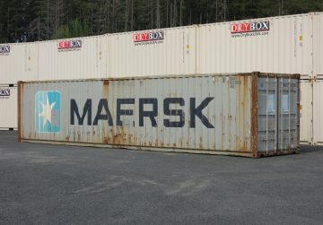 drybox stacked beige shipping containers