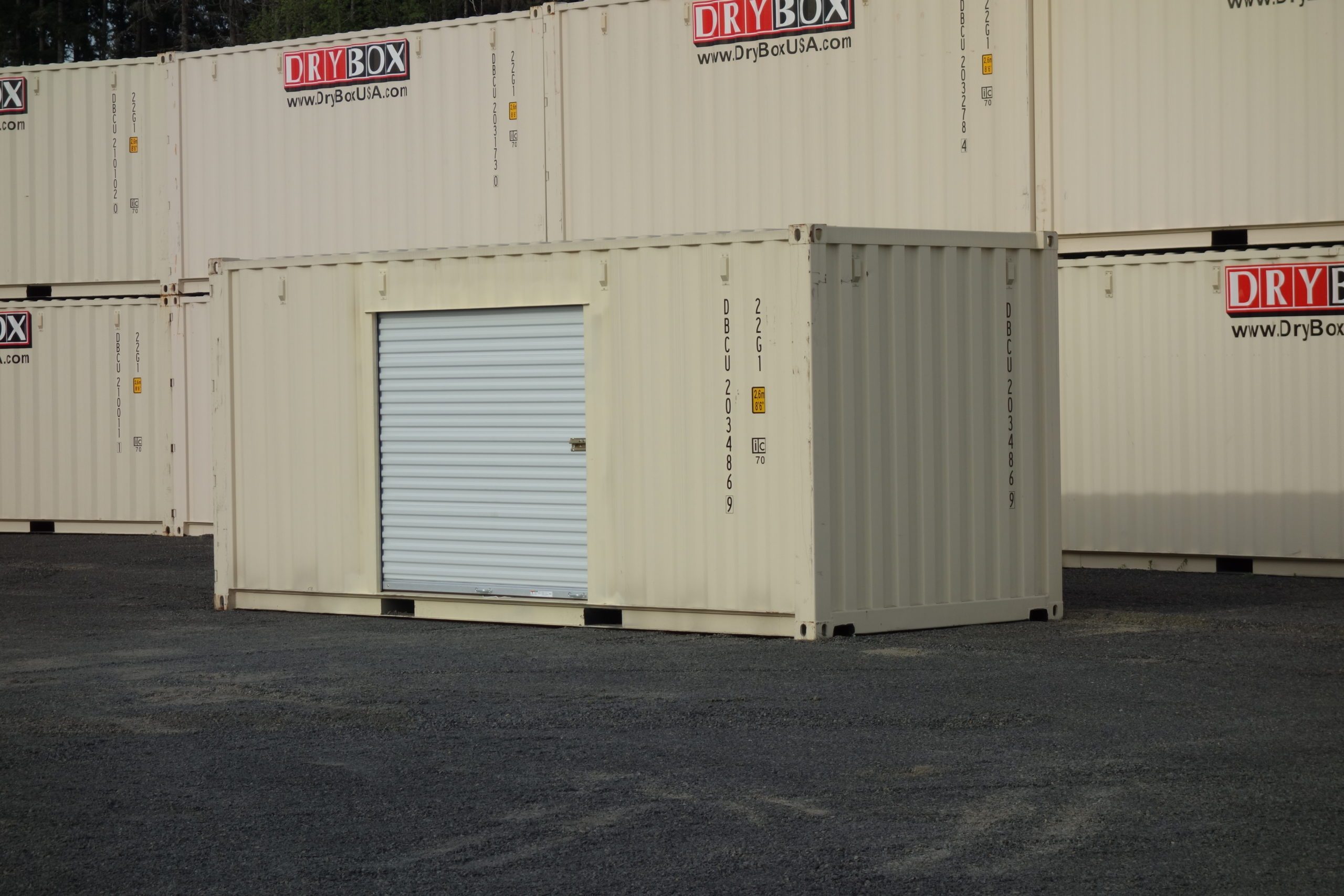 shipping container with roll up doors