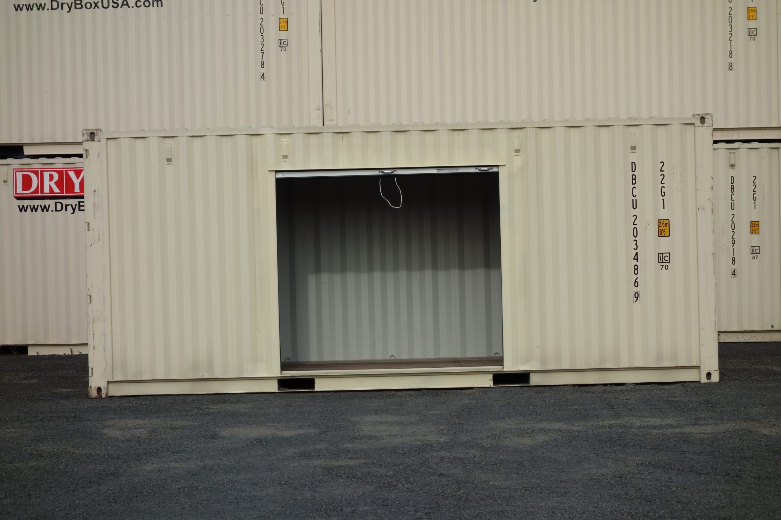 shipping container with roll up doors