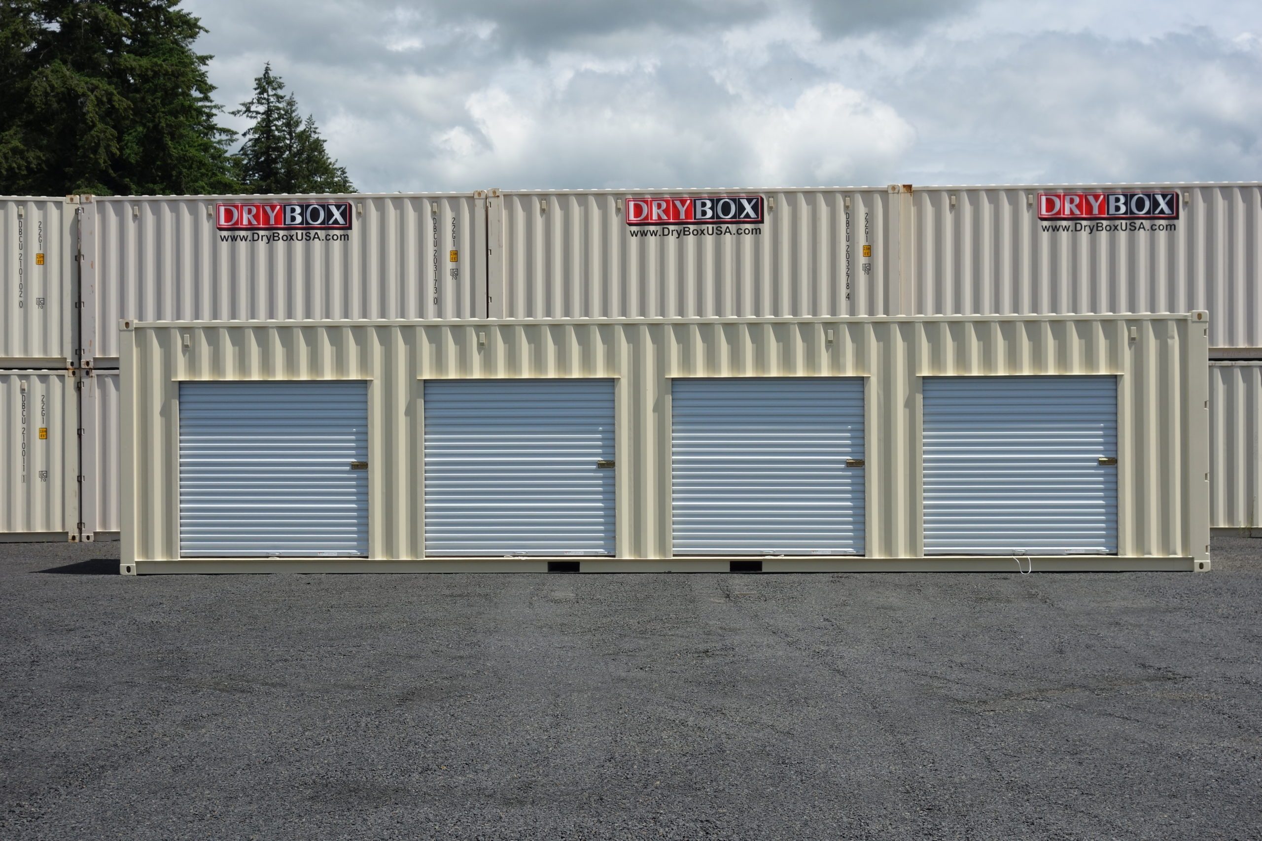 shipping container with roll up doors
