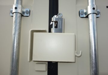 factory lock box in shipping container