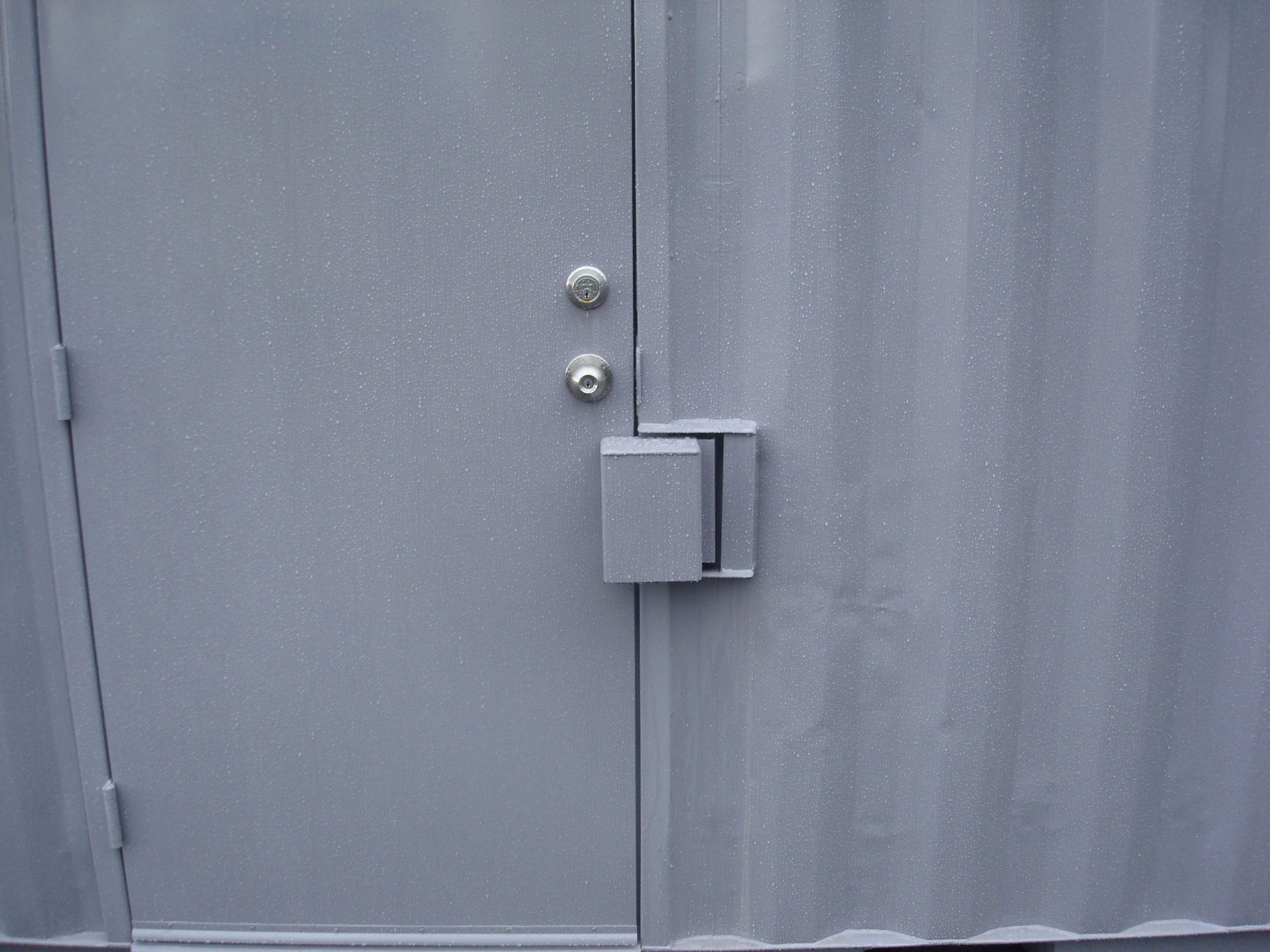factory lock box in shipping container