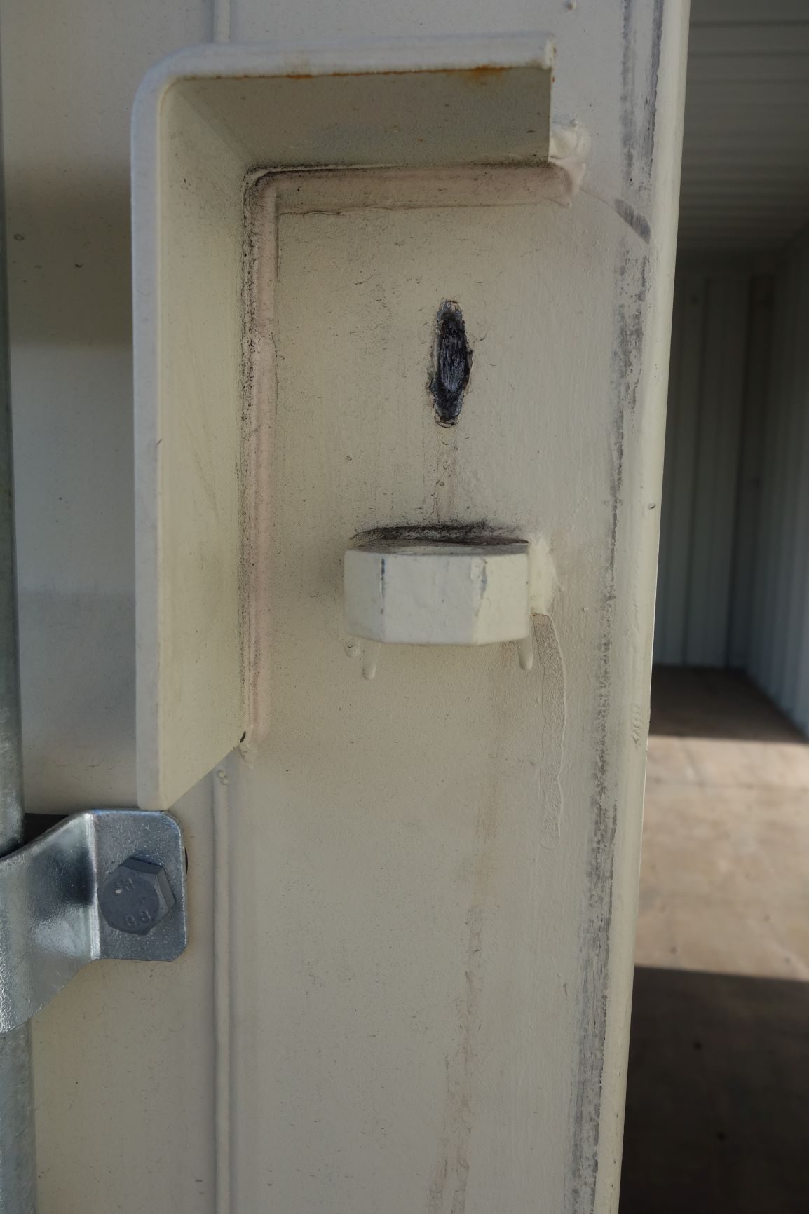 factory lock box in shipping container