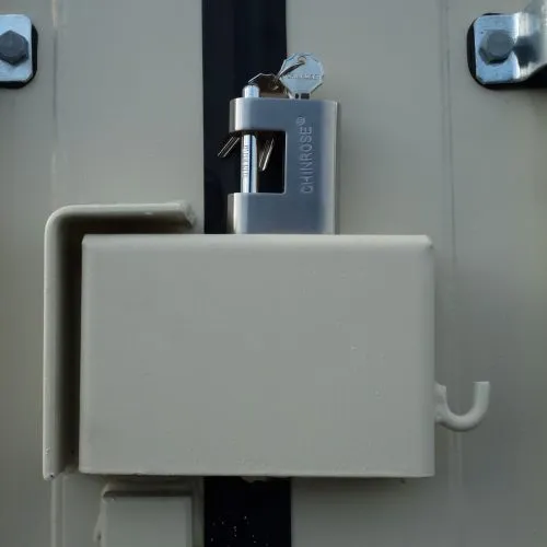 factory lock box in shipping container