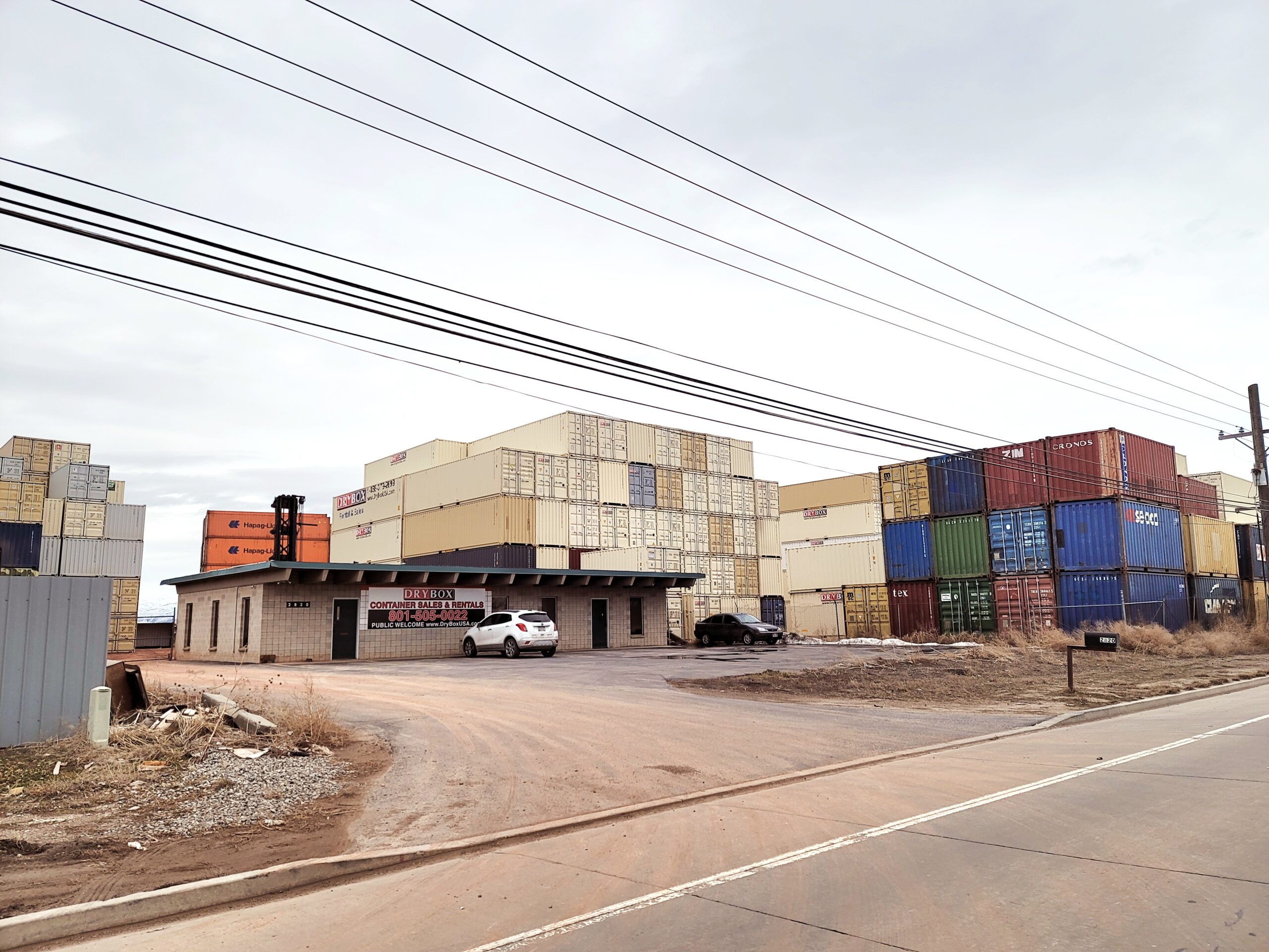 multiple stacks of storage containers