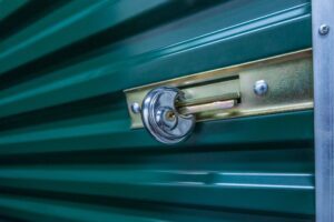 keyed lock on garage door